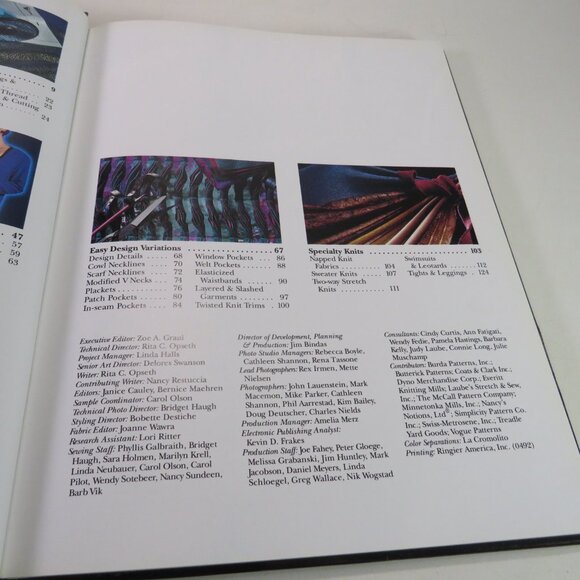 SINGER Sewing with Knits Hardback 11x8.5" (has handwritten notes) 125pgs - Picture 3 of 16